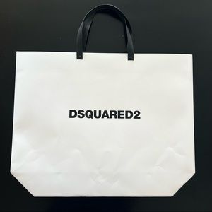 DSquared2 Shopping Gift Bag Black and White